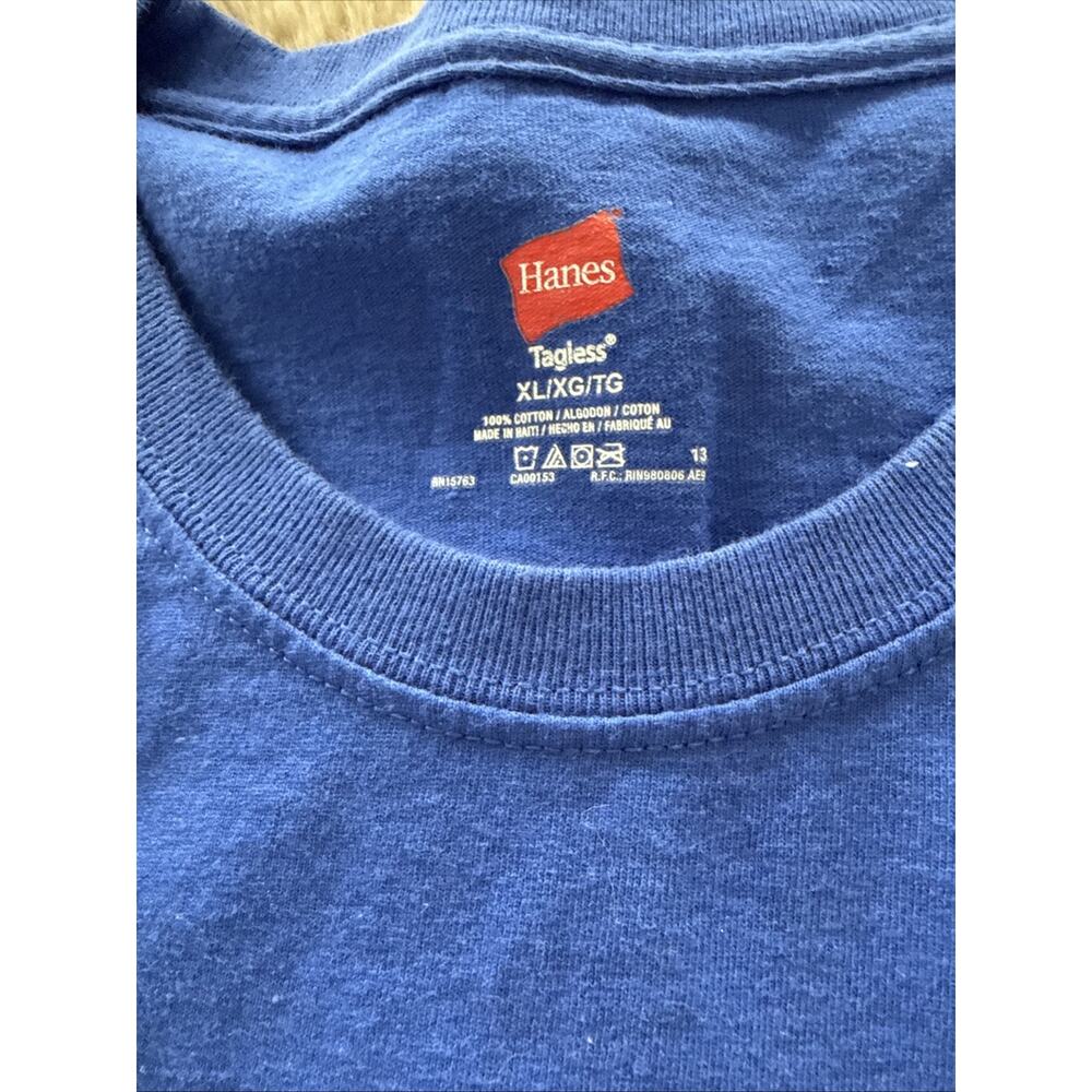 Reagan’s Throne T-Shirt XL Blue Patriotic Graphic Eagle Flags USA Tee - Picture 4 of 6